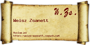 Weisz Zsanett névjegykártya