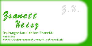 zsanett weisz business card